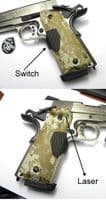 Silverback 1911 Laser grip for Marui, KJ, KSC & WE (Wood colour)